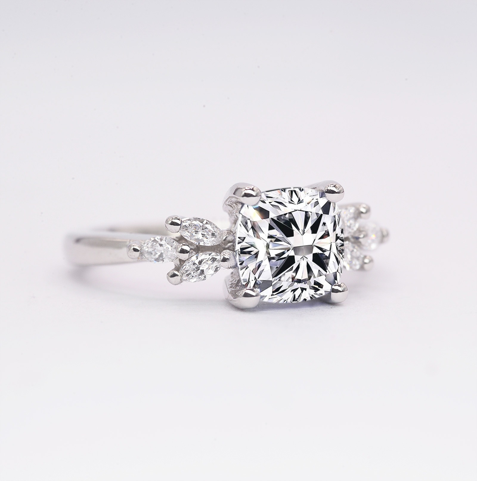 lab diamond vintage ring