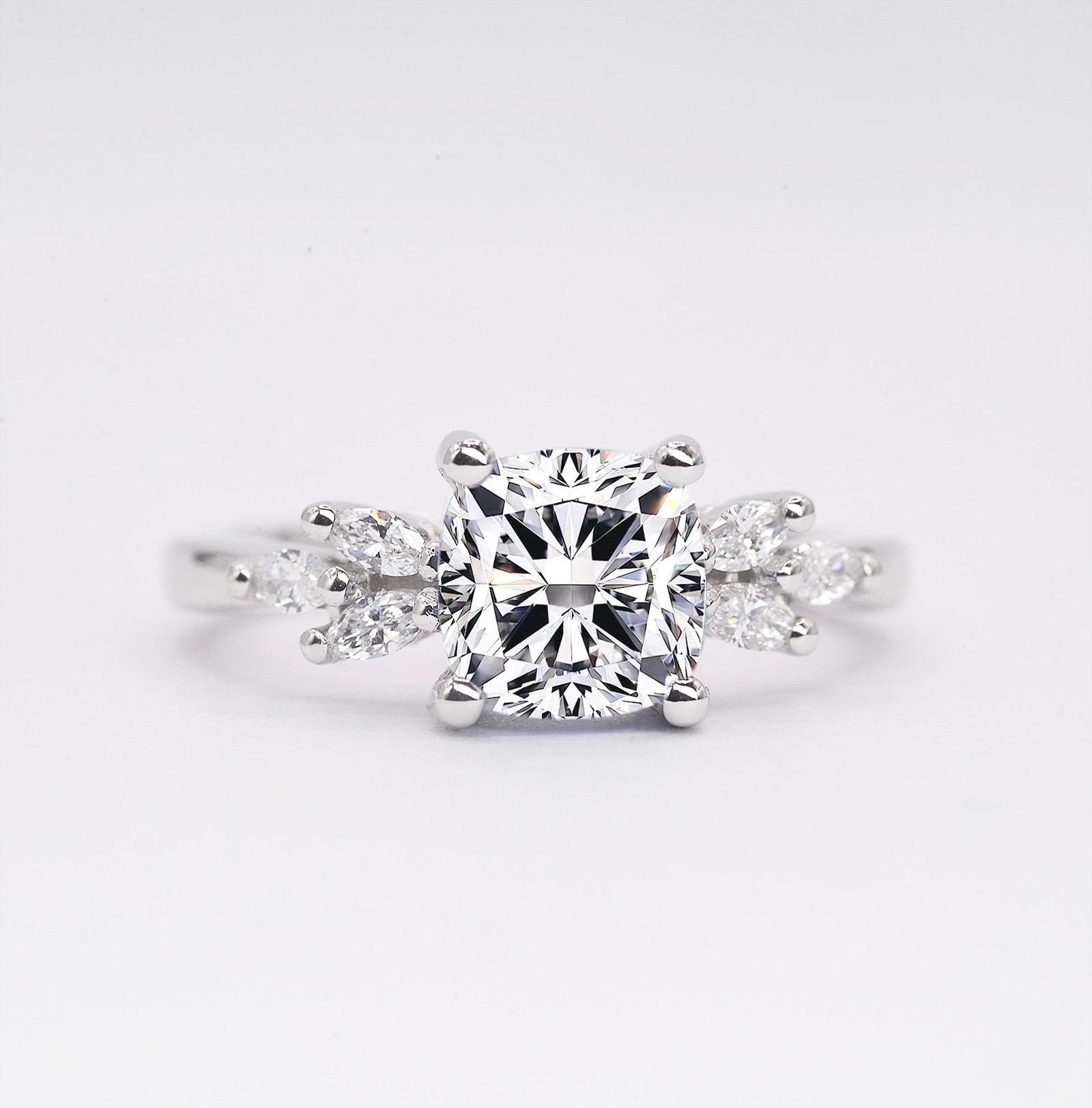 lab diamond vintage ring