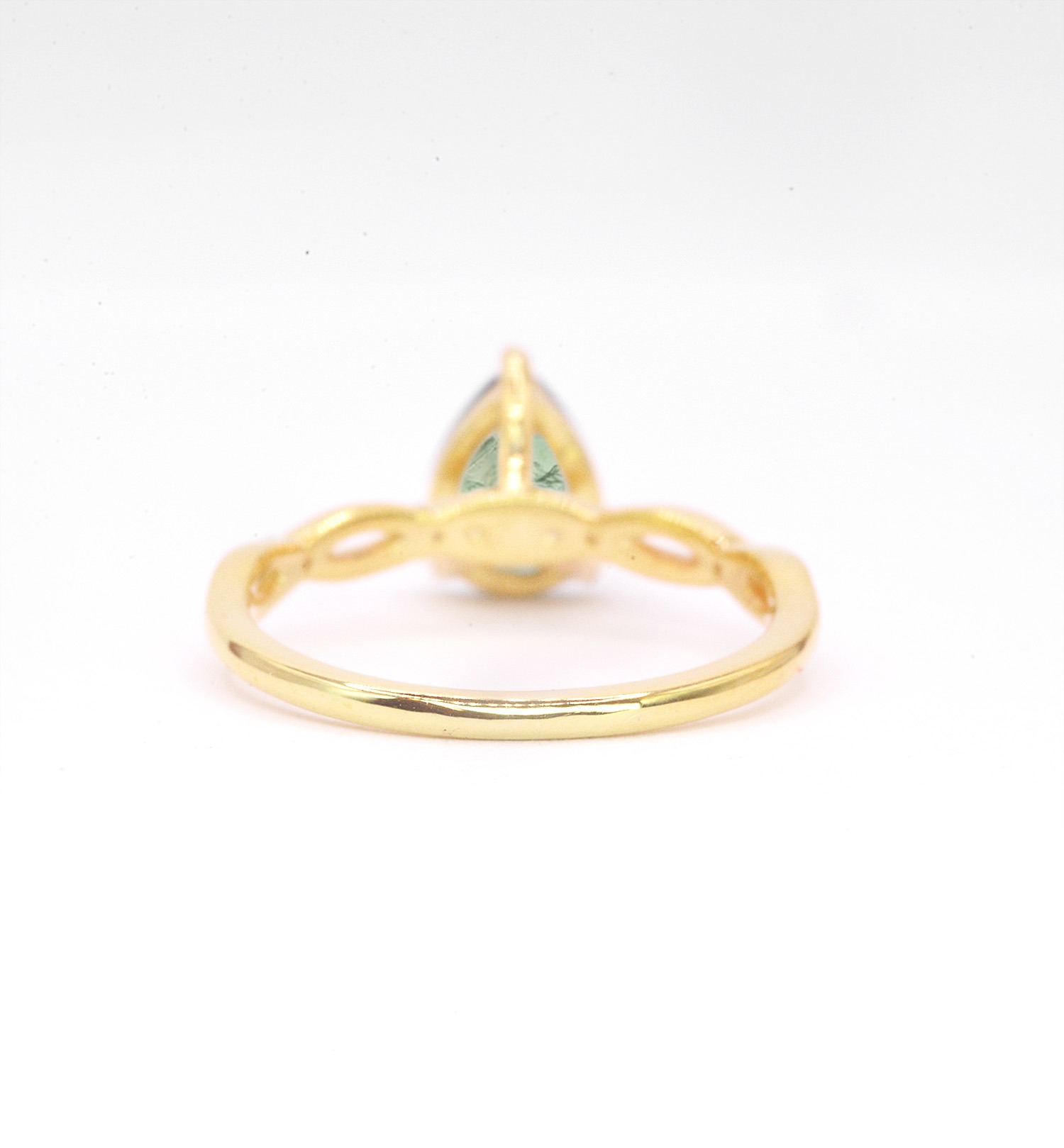 natural moss agate and diamond ring