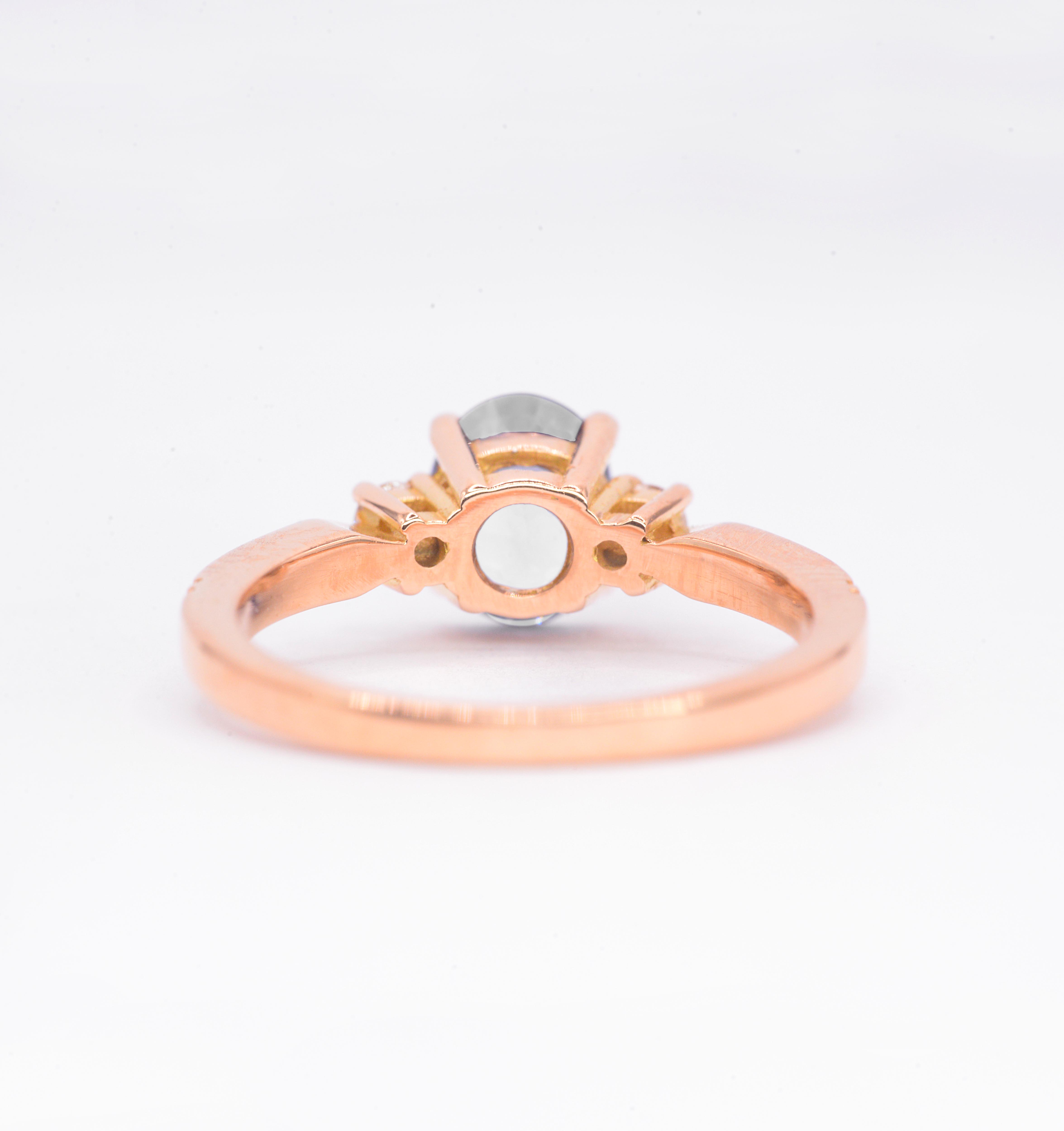Oval cut diamond vintage ring - Image 4