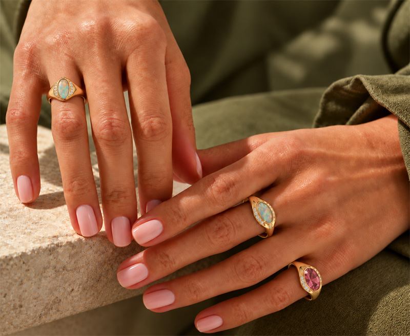 October birthstone ring